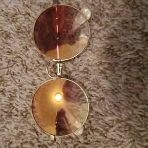 Diff oversized round sunglasses